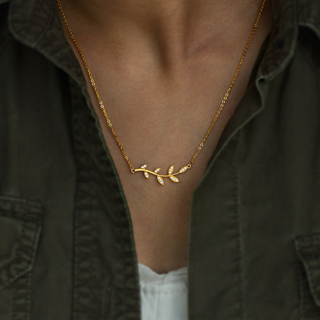 Be-Leaf in Yourself Like I Do Tree Leaf Necklace