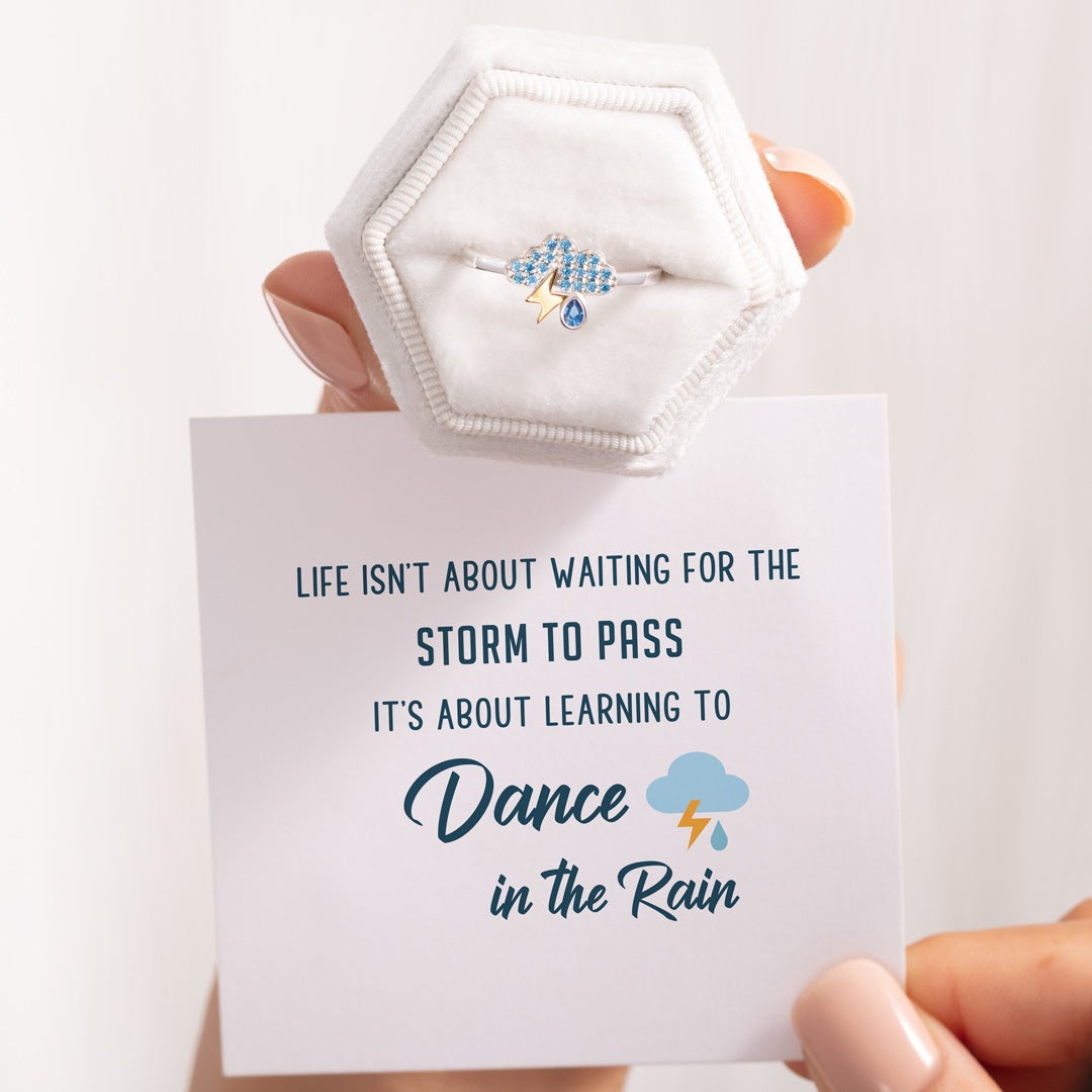 Dance in the Rain Stormy Cloud Ring