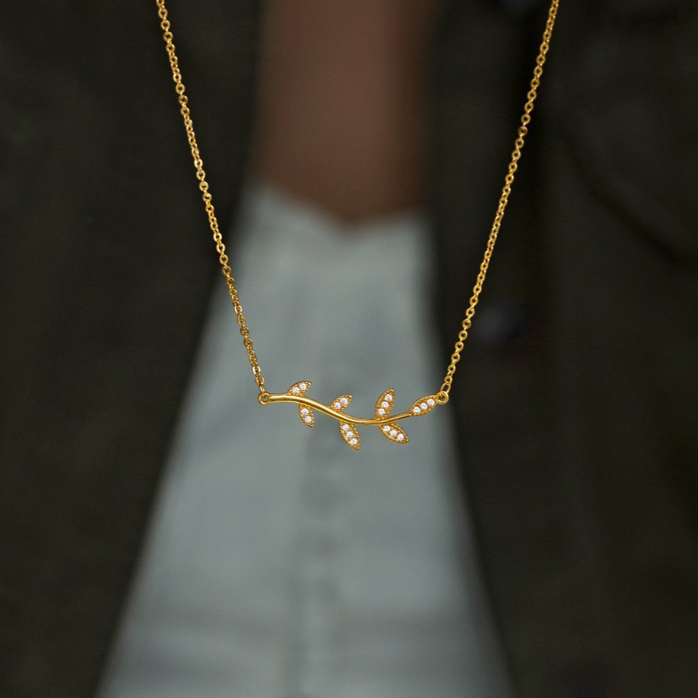 Be-Leaf in Yourself Like I Do Tree Leaf Necklace