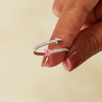 Your Heart Knows The Way Arrow & Heart Ring