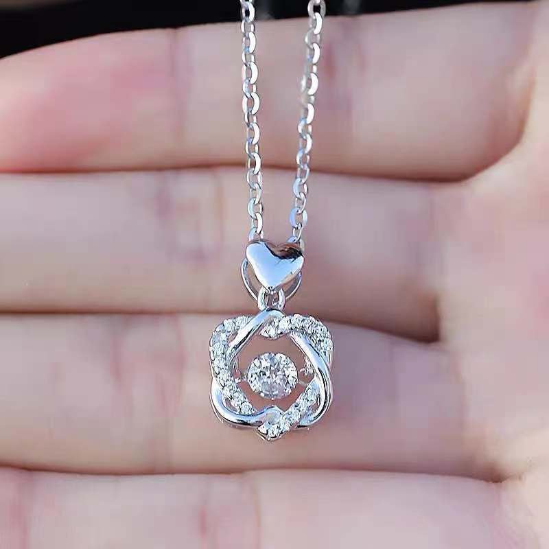 For Friend - Not Sisters By Blood But Sisters By Heart Love Knot Necklace