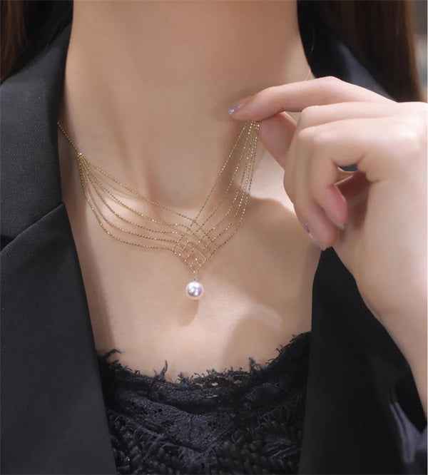 Mermaid Necklace with Pearl