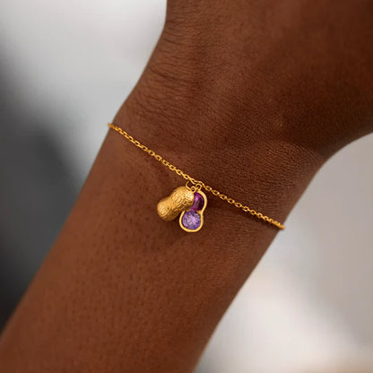 Peanuts In A Pod Birthstone Peanut Bracelet