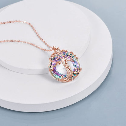 For Mom - Mother is the Family Root Tree Necklace