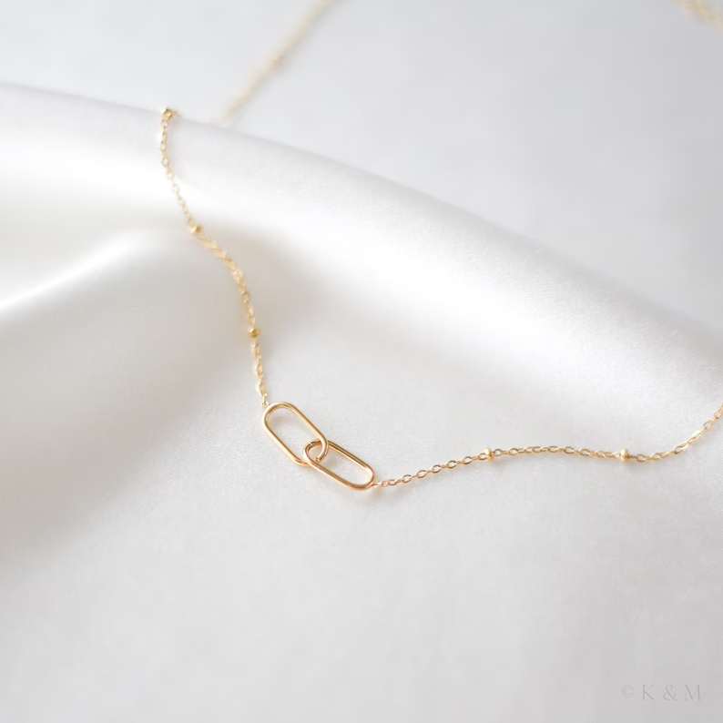 Mother And Daughter Forever Linked Together Double Circle Necklace