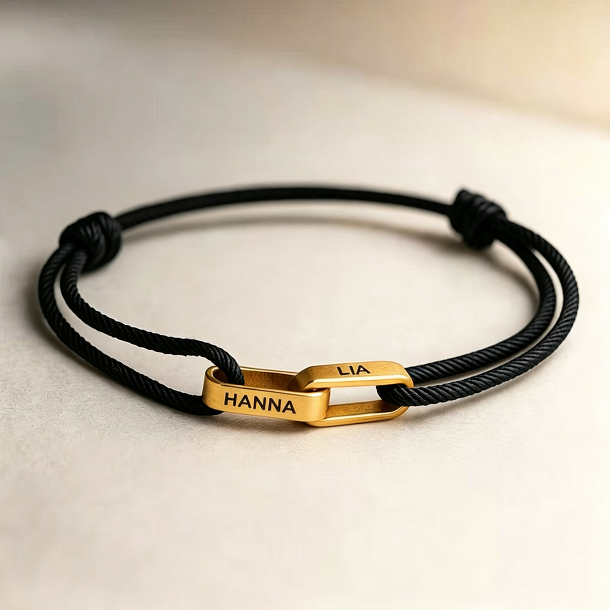 Mother And Son Connected By Heart Custom Name Bond Bracelet