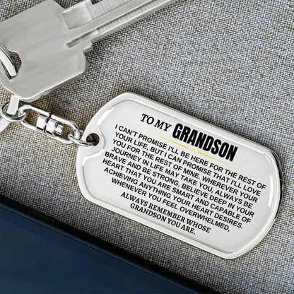 To My Grandson / Granddaughter | Personalized Keychain