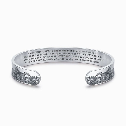 To My Husband In Heaven Memorial Bracelet