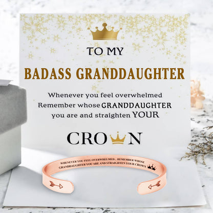🔥Summer Hot Sale🌊	For Daughter - Whenever You Feel Overwhelmed...Crown Bracelet