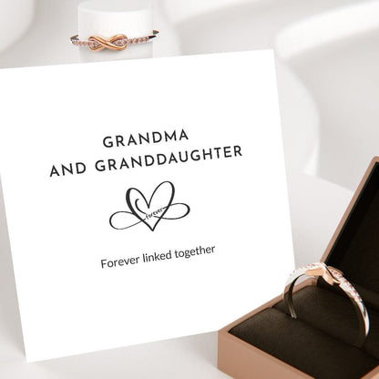 To My Granddaughter "Forever Linked Together"  Ring