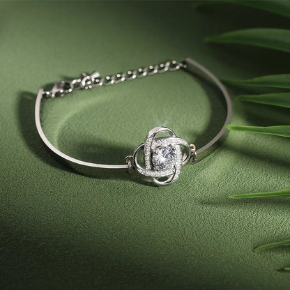 FOR FRIEND - I LOVE YOU DIAMOND KNOT BRACELET