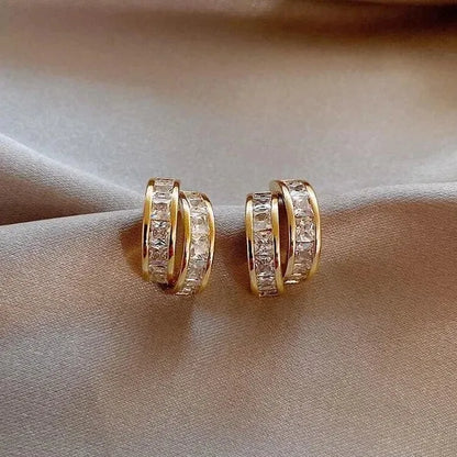🔥Summer Hot Sale🌊Simple C-shaped Diamond Earrings