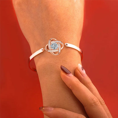FOR DAUGHTER - I AM ALWAYS WITH YOU DIAMOND KNOT BRACELET