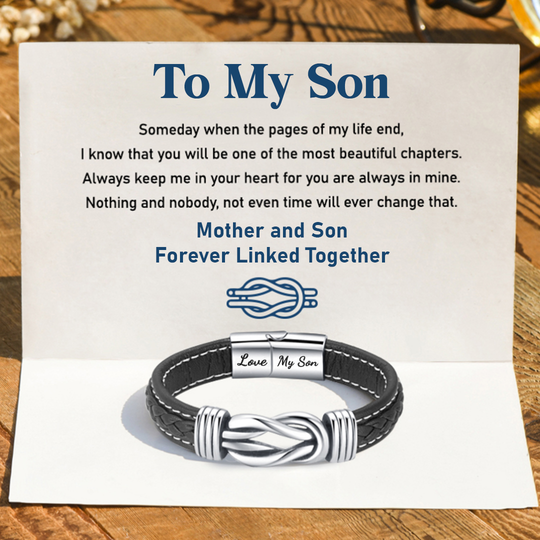 To My Man, I Love You Forever and Always Linked Bracelet