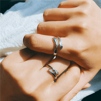 Sterling Silver Hug Ring