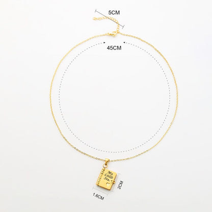 For Daughter -My Little Star Book Necklace