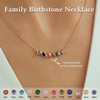 FOR LOVE- CUSTOM FAMILY BIRTHSTONE ELEGANT NECKLACE