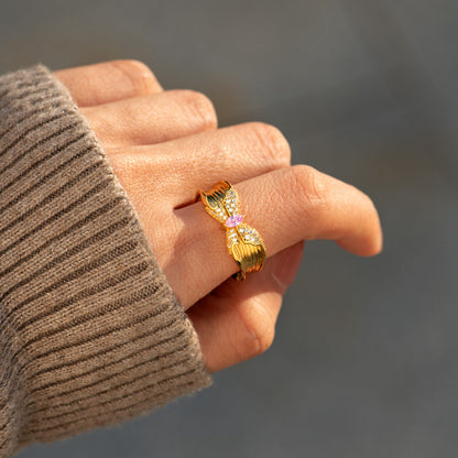 Mother & Daughter Vintage Butterfly Ring