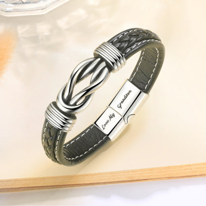 To My Man, I Love You Forever and Always Linked Bracelet