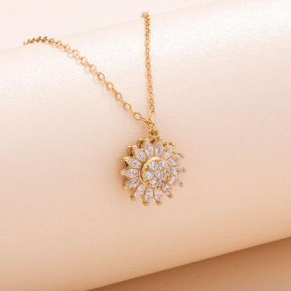 Spinning Sunflower Necklace