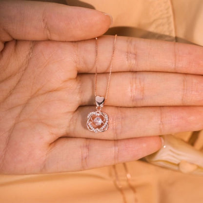 For Friend - Not Sisters By Blood But Sisters By Heart Love Knot Necklace