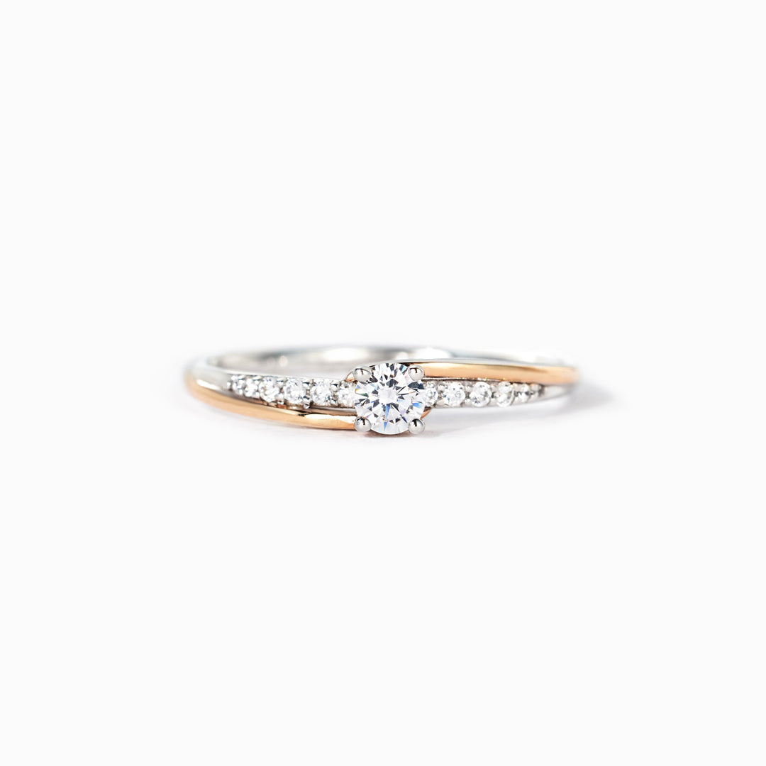 Sterling Silver Always With You Round-Cut Accent Ring