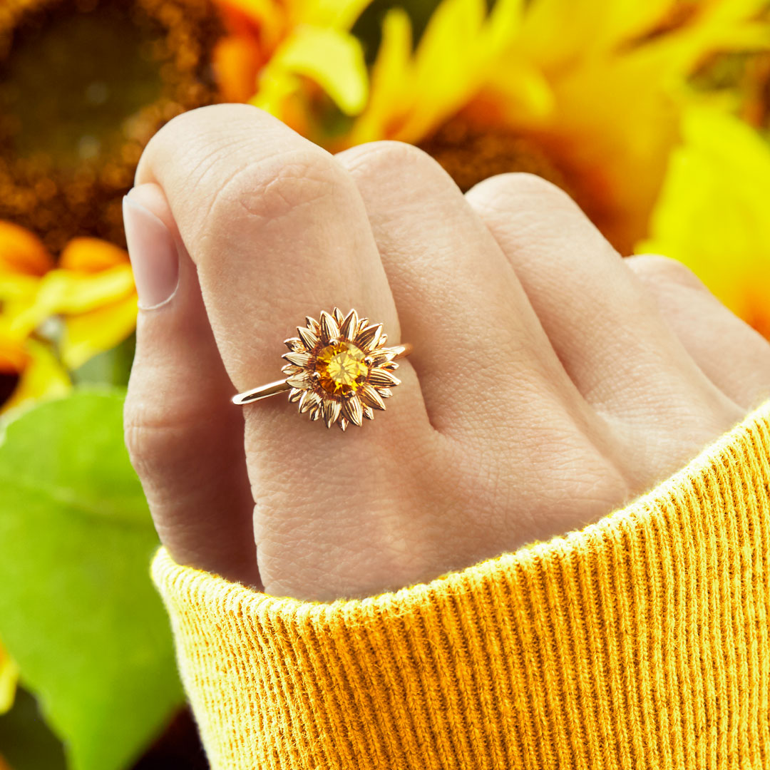 I Would Change The World For My Granddaughter Sunflower Ring