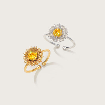 I Would Change The World For My Granddaughter Sunflower Ring