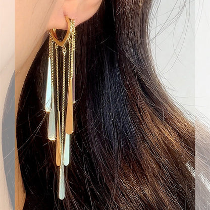 Alloy Long Tassel Ear Buckles