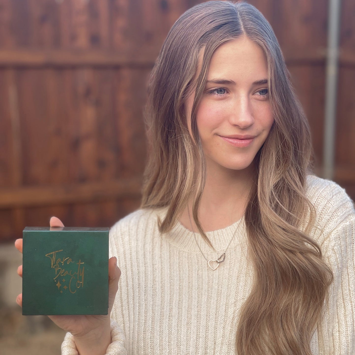 To My Granddaughter | "Rest of my Life" | Interlocking Hearts Necklace