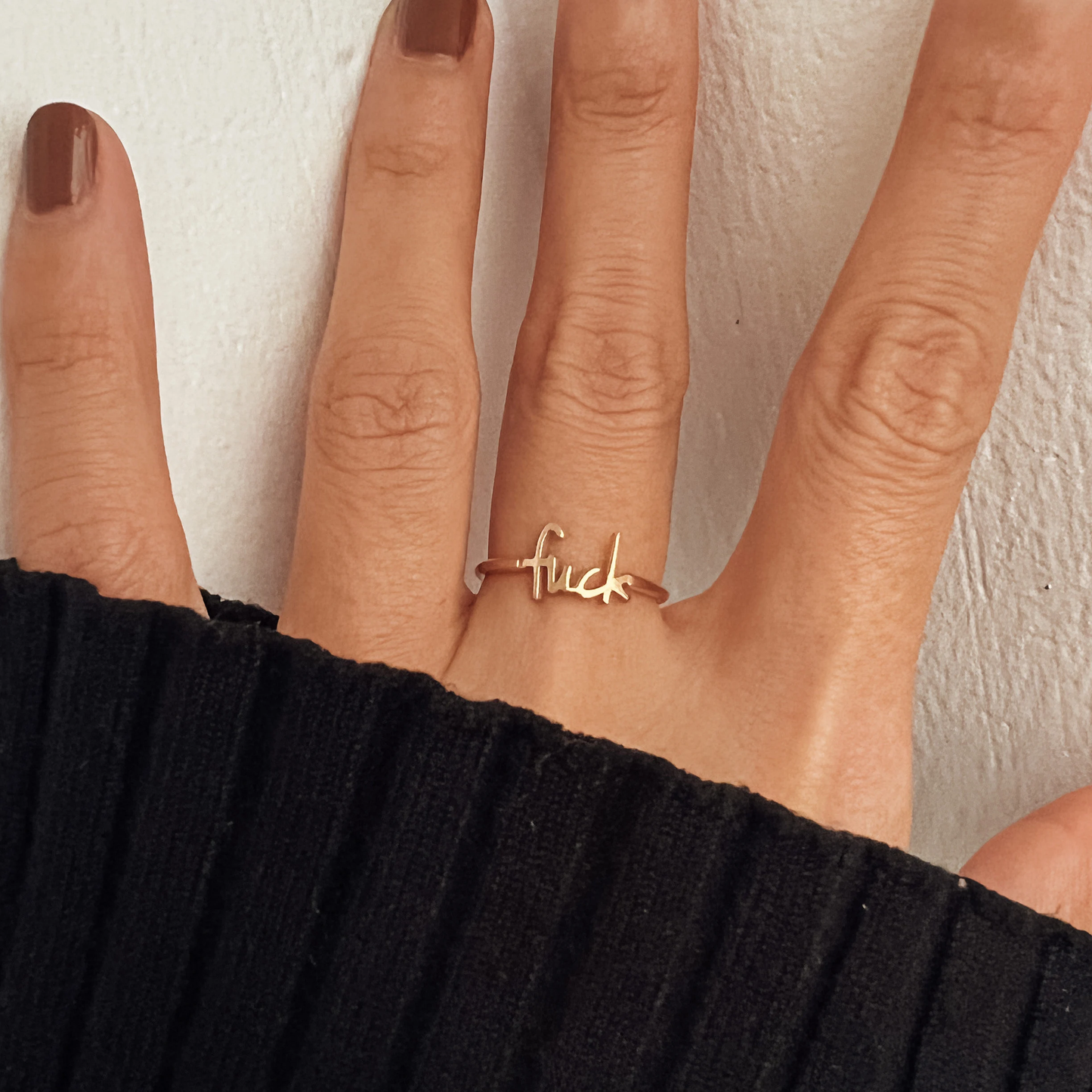 Fashion 925 Silver Fuck Ring