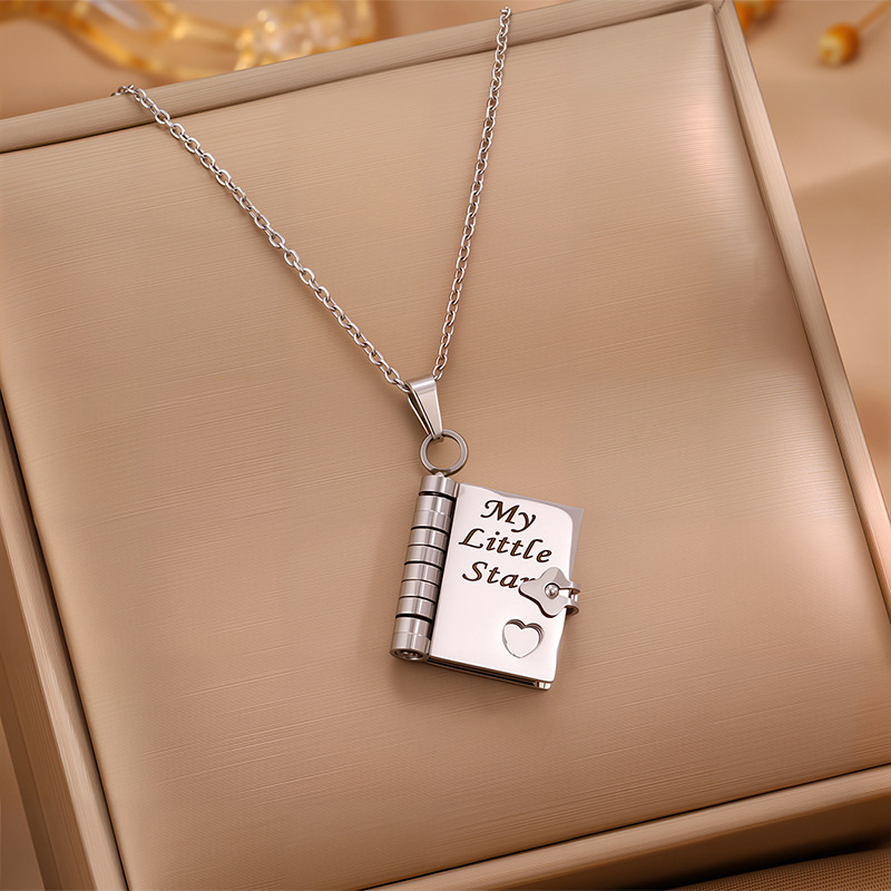 For Daughter -My Little Star Book Necklace