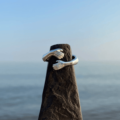 Sterling Silver Hug Ring