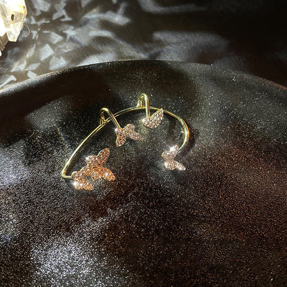 🦋Shiny Zircon Butterfly Ear Clips🦋