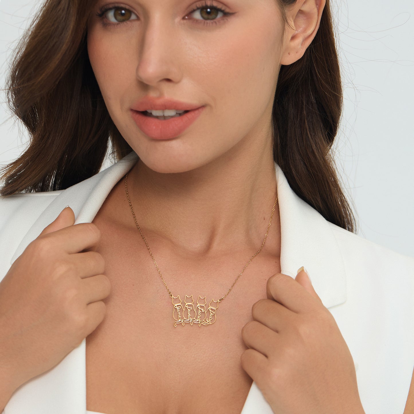 Personalised Cat Name Necklace