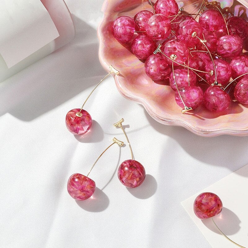 Celia Rouge Cherry Earrings