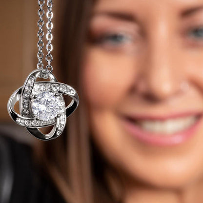 To Mum - Love Knot Necklace For Mum - I Love You Forever