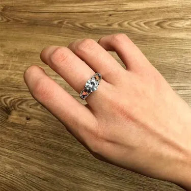 For Memorial - Even Death Can't Stop Me From Loving Him Wings Name Custom Ring