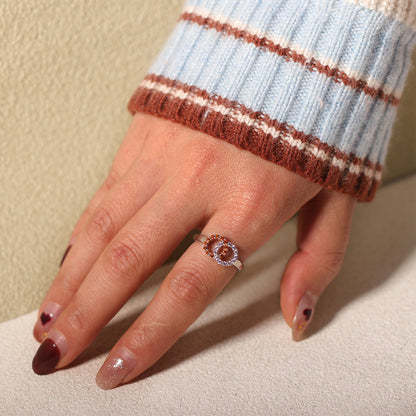 For Love - Custom Birthstones Interlocking Ring