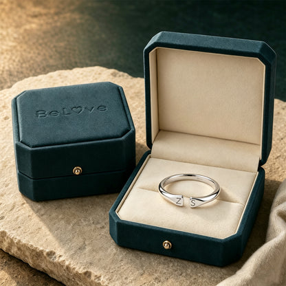 For Love- Custom Two Initial Ring