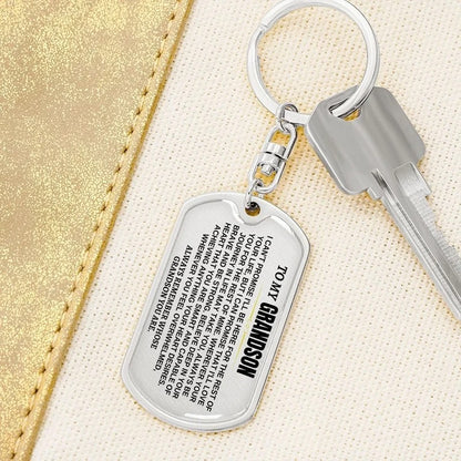 To My Grandson / Granddaughter | Personalized Keychain