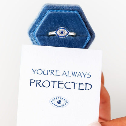 You're Always Protected Evil Eye Ring