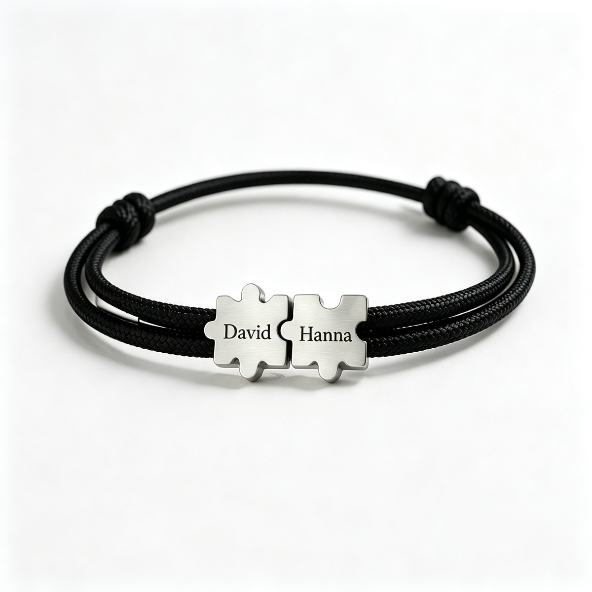 To My Man- Couple Puzzle Custom Name Bracelet