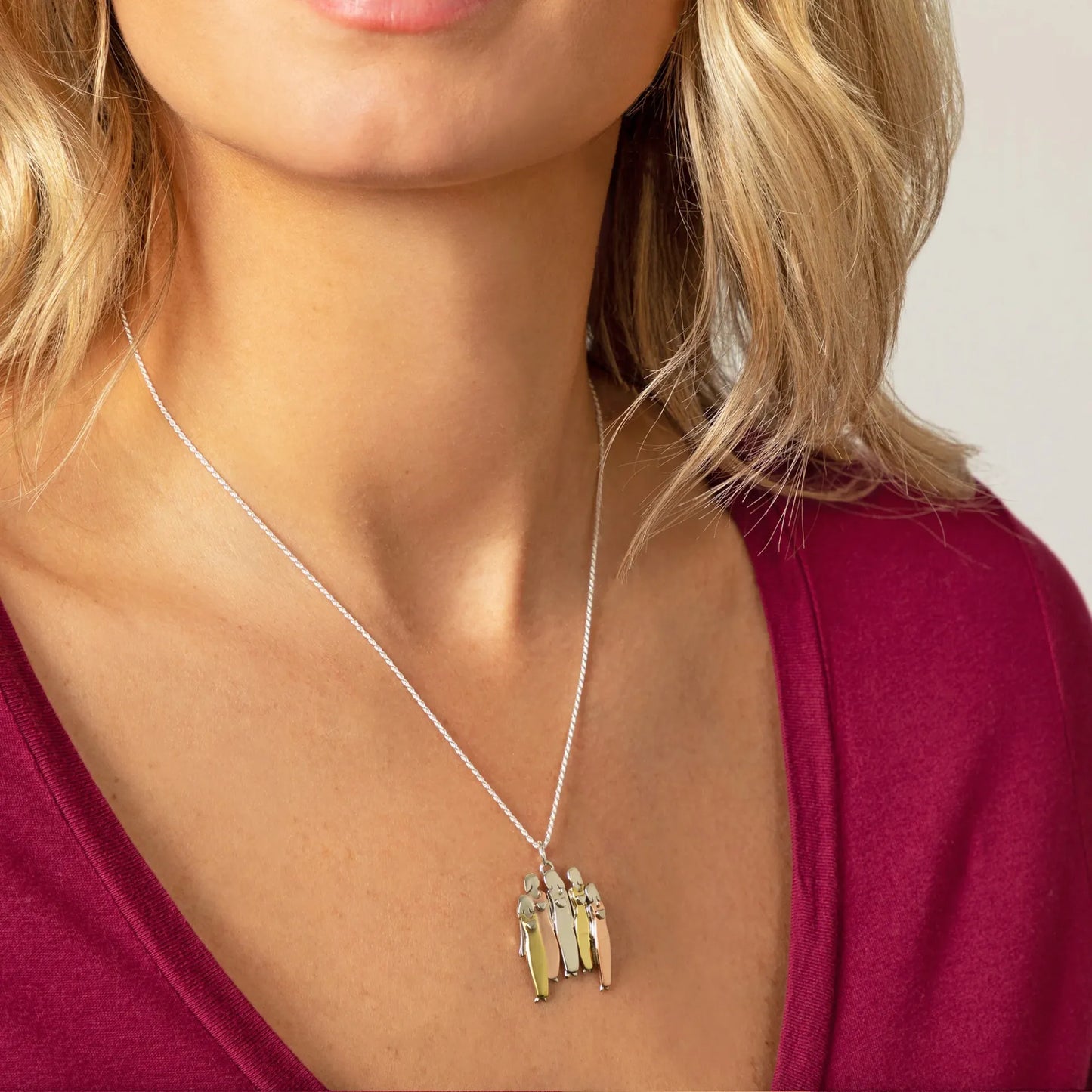 FOR UNBIOLOGICAL SISTER - THANKS FOR ALWAYS BEING BY MY SIDE NECKLACE