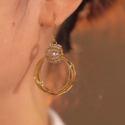 💫SPARKLING CIRCLE EARRINGS