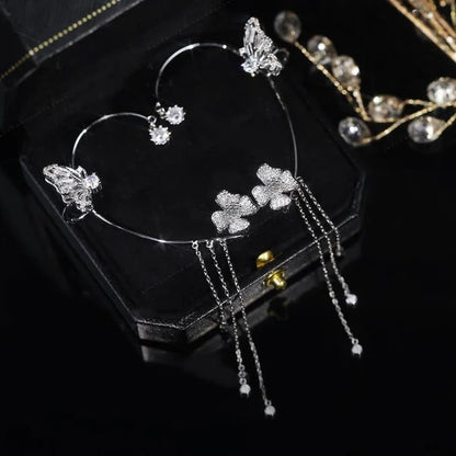 Butterfly Tassel Style Zircon Earrings | Perfect Gift