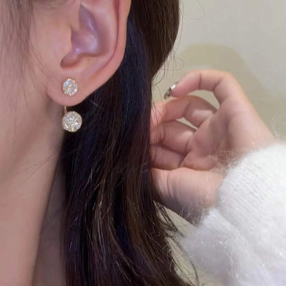 Hot Sale🎁French Style Mesh Zircon Earrings