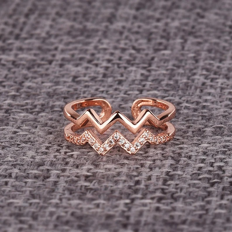 🎁Christmas Sale🎄To My Daughter 'Highs and Lows' Ring