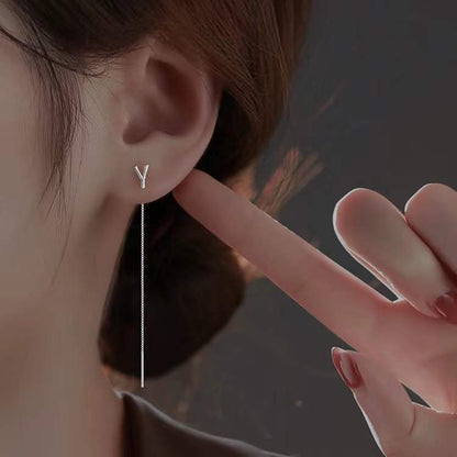 Fashion Shiny Alphabet Earrings