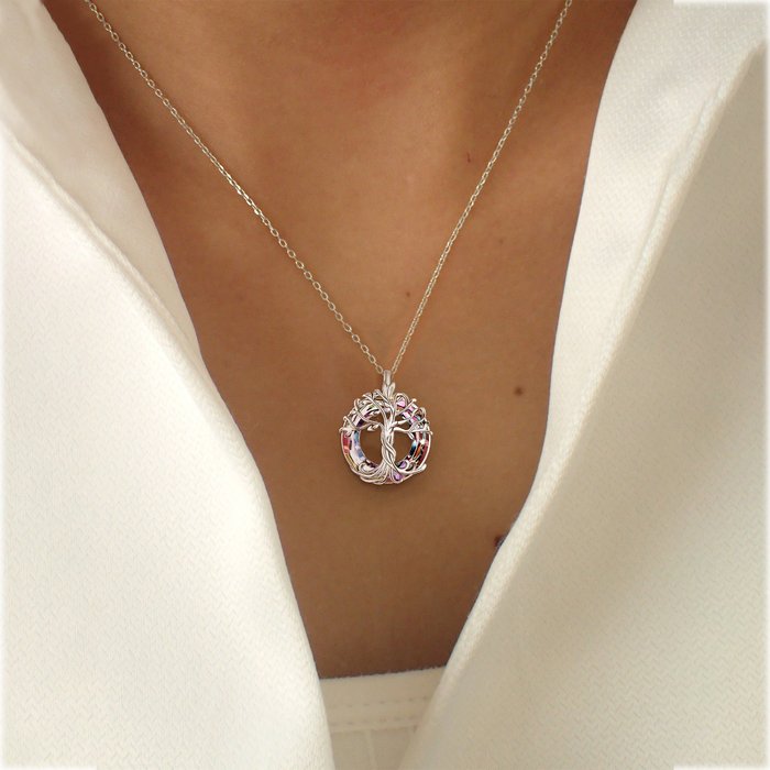 For Mom - Mother is the Family Root Tree Necklace